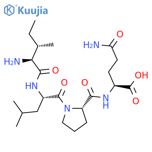 L-GLUTAMINE, N2-[1-(N-L-ISOLEUCYL-L-LEUCYL)-L-PROLYL]- structure