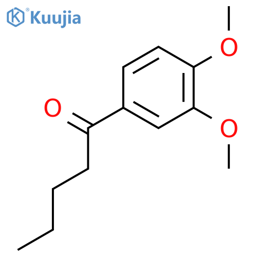 1-(3,4-Dimethoxyphenyl)pentan-1-one structure