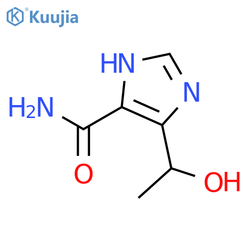 1H-Imidazole-4-carboxamide, 5-(1-hydroxyethyl)- (9CI) structure