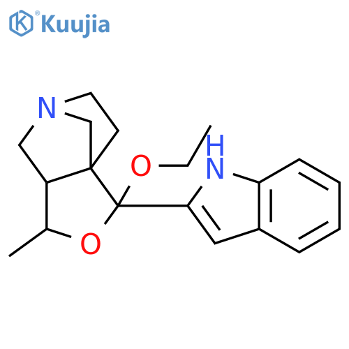 1H,3H-5,7a-Methanofuro[3,4-c]pyridine, 1-ethoxytetrahydro-1-(1H-indol-2-yl)-3-methyl- structure