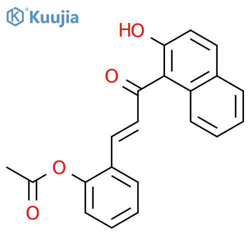 2-Propen-1-one, 3-[2-(acetyloxy)phenyl]-1-(2-hydroxy-1-naphthalenyl)- structure