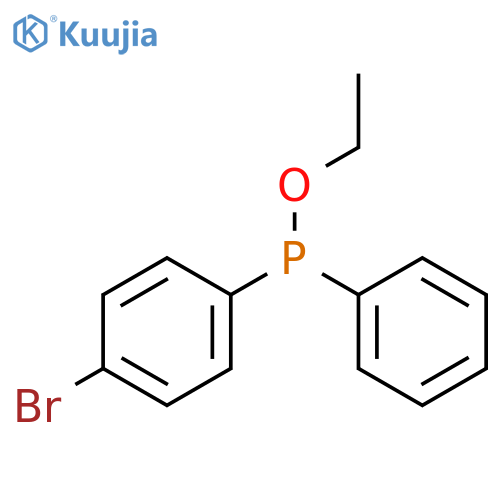 Phosphinous acid, (4-bromophenyl)phenyl-, ethyl ester structure