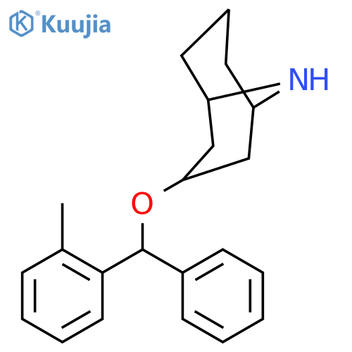 3-[(2-methylphenyl)(phenyl)methoxy]-9-azabicyclo[3.3.1]nonane structure