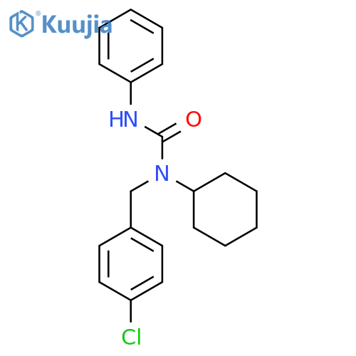 UREA, N-[(4-CHLOROPHENYL)METHYL]-N-CYCLOHEXYL-N'-PHENYL- structure