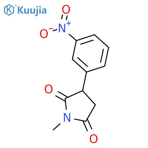 1-methyl-3-(3-nitrophenyl)pyrrolidine-2,5-dione structure
