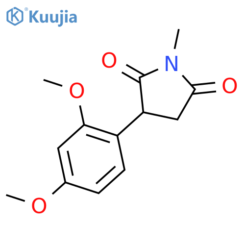 3-(2,4-dimethoxyphenyl)-1-methylpyrrolidine-2,5-dione structure