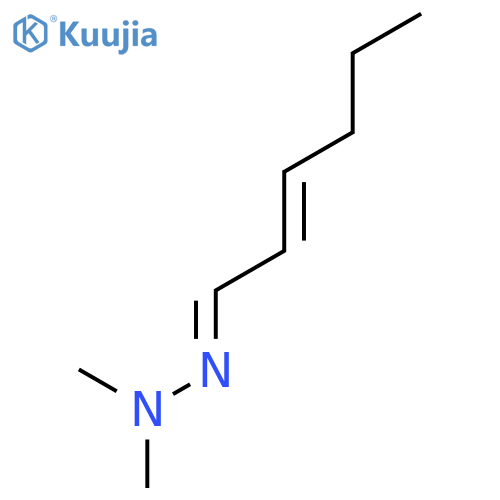 2-Hexenal, dimethylhydrazone, (1E,2E)- structure