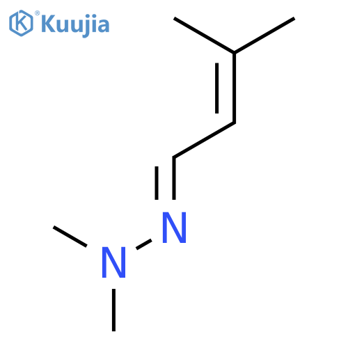 2-Butenal, 3-methyl-, dimethylhydrazone, (E)- structure