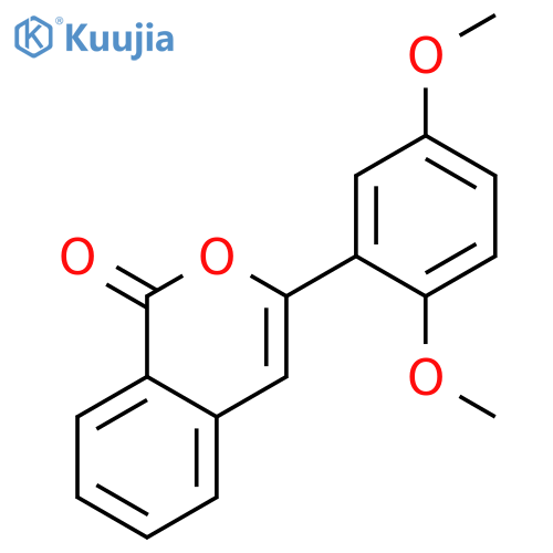 1H-2-Benzopyran-1-one, 3-(2,5-dimethoxyphenyl)- structure