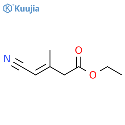 ethyl 4-cyano-3-methylbut-3-enoate structure