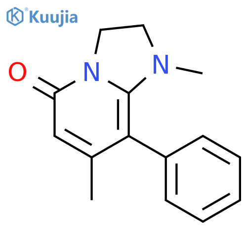 Imidazo[1,2-a]pyridin-5(1H)-one, 2,3-dihydro-1,7-dimethyl-8-phenyl- structure