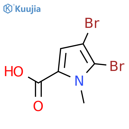 4,5-dibromo-1-methyl-1H-pyrrole-2-carboxylic acid structure