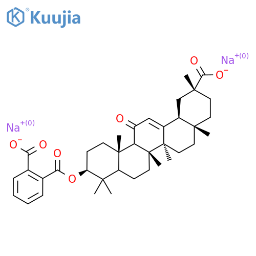 Glycyrrhetinic Acid 3β-O-Hemiphthalate Disodium Salt structure