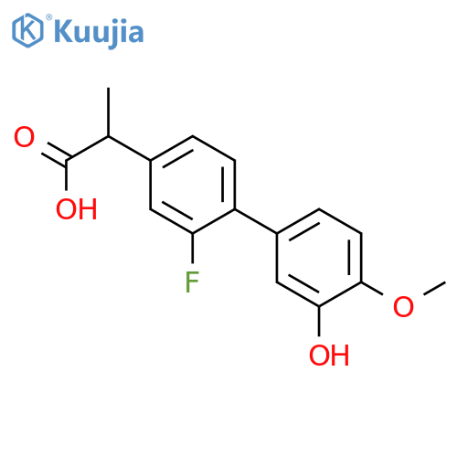 3'-hydroxy-4'-methoxyflurbiprofen structure