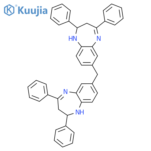 1H-1,5-BENZODIAZEPINE, 7,7'-METHYLENEBIS[2,3-DIHYDRO-2,4-DIPHENYL- structure