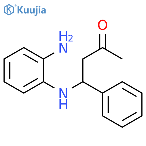 2-Butanone, 4-[(2-aminophenyl)amino]-4-phenyl- structure