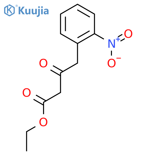Ethyl 4-(2-nitrophenyl)-3-oxobutanoate structure