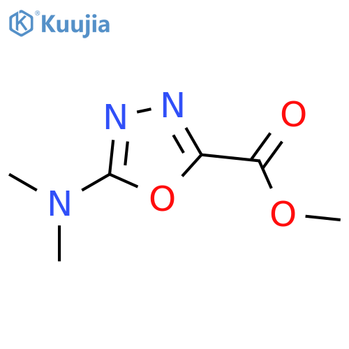 1,3,4-Oxadiazole-2-carboxylic acid, 5-(dimethylamino)-, methyl ester structure
