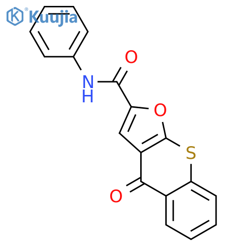 4H-[1]Benzothiopyrano[2,3-b]furan-2-carboxamide, 4-oxo-N-phenyl- structure