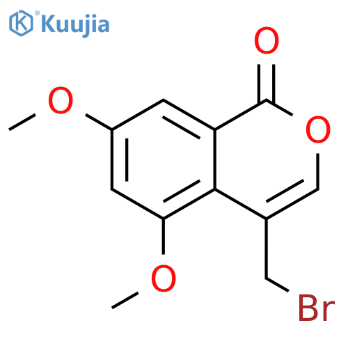 1H-2-Benzopyran-1-one, 4-(bromomethyl)-5,7-dimethoxy- structure