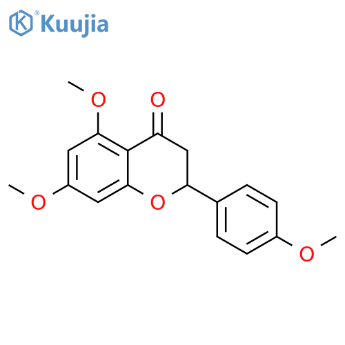 4H-1-Benzopyran-4-one,2,3-dihydro-5,7-dimethoxy-2-(4-methoxyphenyl)- structure