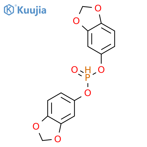 PHOSPHONIC ACID, BIS(1,3-BENZODIOXOL-5-YL) ESTER structure