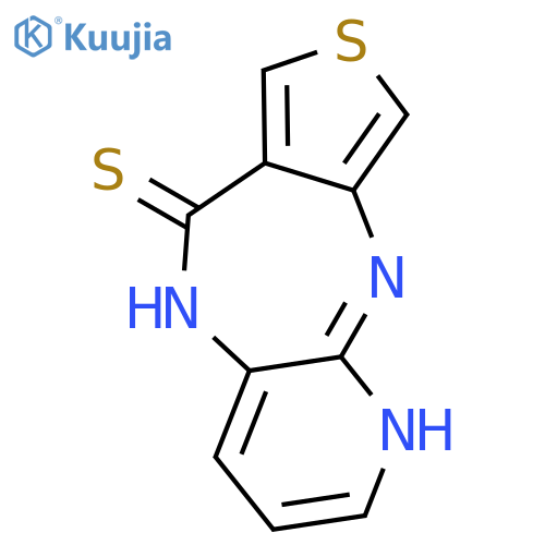 6H-Pyrido[3,2-b]thieno[3,4-e][1,4]diazepine-6-thione, 1,5-dihydro- structure