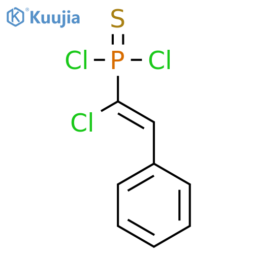 Phosphonothioic dichloride, (1-chloro-2-phenylethenyl)- structure