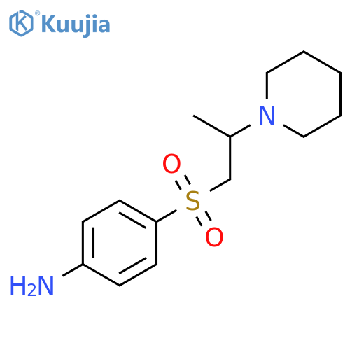 Benzenamine, 4-[[2-(1-piperidinyl)propyl]sulfonyl]- structure