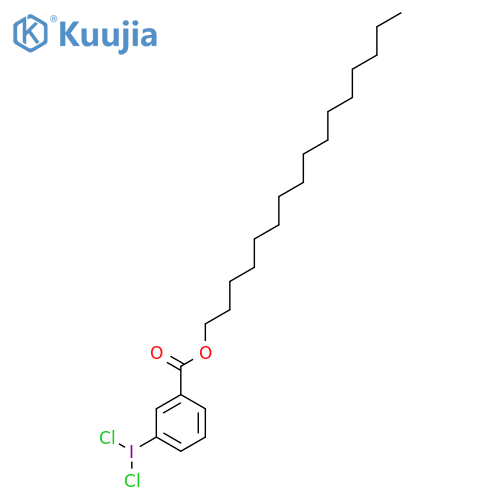 Iodine, dichloro[3-[(hexadecyloxy)carbonyl]phenyl]- structure