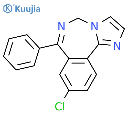 5H-Imidazo[2,1-a][2,4]benzodiazepine, 9-chloro-7-phenyl- structure