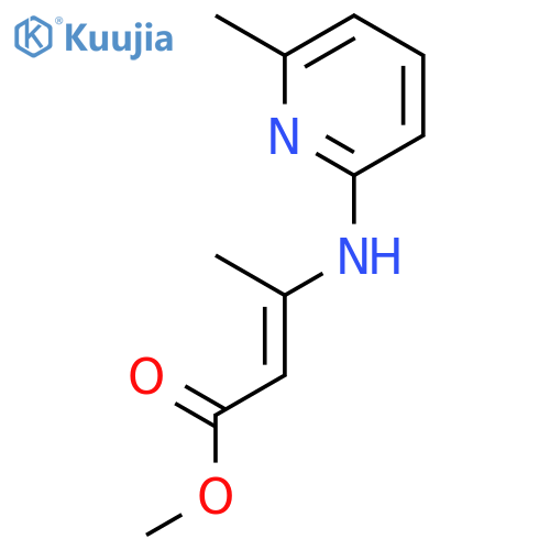 2-BUTENOIC ACID, 3-[(6-METHYL-2-PYRIDINYL)AMINO]-, METHYL ESTER structure