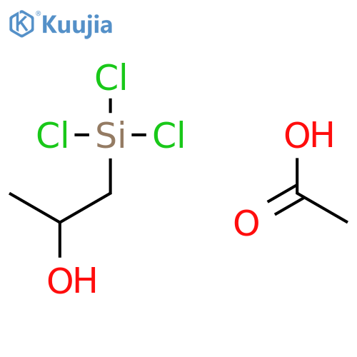2-Propanol, 1-(trichlorosilyl)-, acetate structure