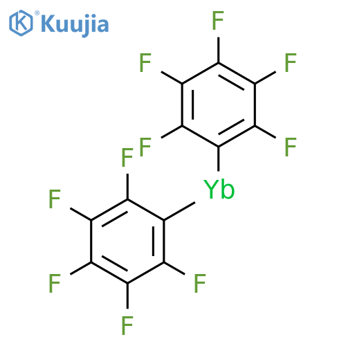 Ytterbium, bis(pentafluorophenyl)- structure