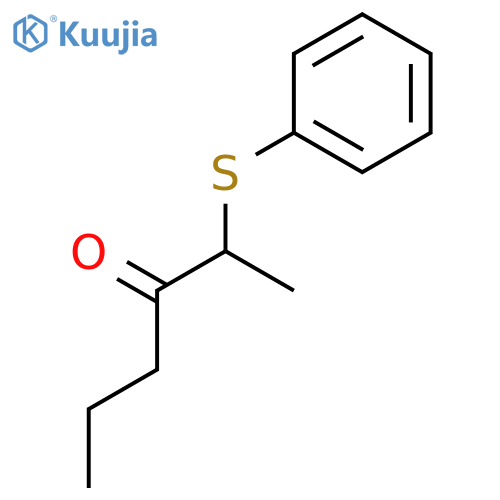 3-Hexanone, 2-(phenylthio)- structure