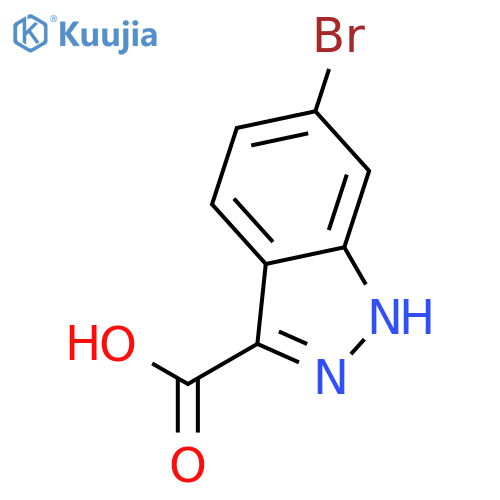 6-Bromo-1H-indazole-3-carboxylic acid structure