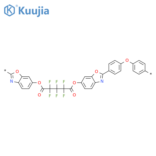 POLY[2,6-BENZOXAZOLEDIYLOXY(2,2,3,3,4,4-HEXAFLUORO-1,5-DIOXO-1,5-PENTANEDIYL)OXY-6,2-BENZOXAZOLEDIYL-1,4-PHENYLENEOXY-1,4-PHENYLENE] structure