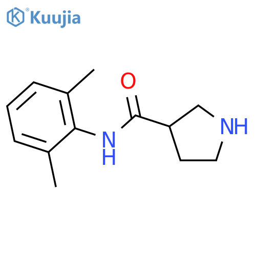 3-Pyrrolidinecarboxamide, N-(2,6-dimethylphenyl)- structure