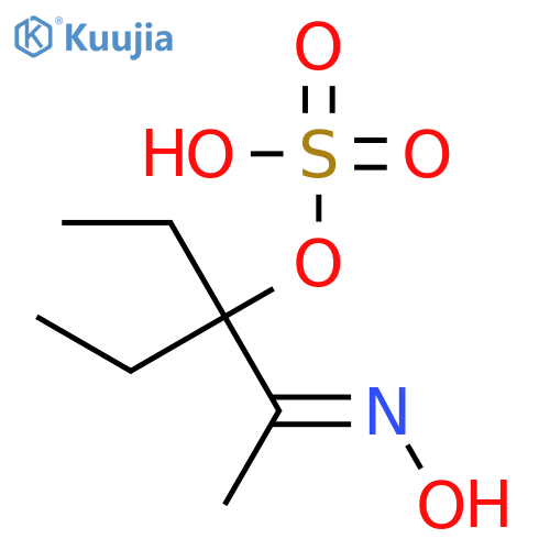 2-PENTANONE, 3-ETHYL-3-(SULFOOXY)-, OXIME structure