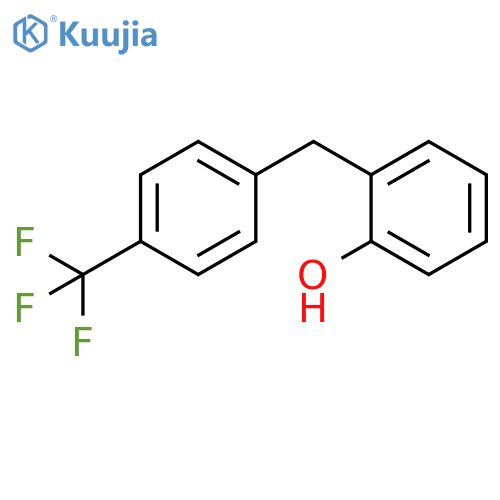 Phenol, 2-[[4-(trifluoromethyl)phenyl]methyl]- structure