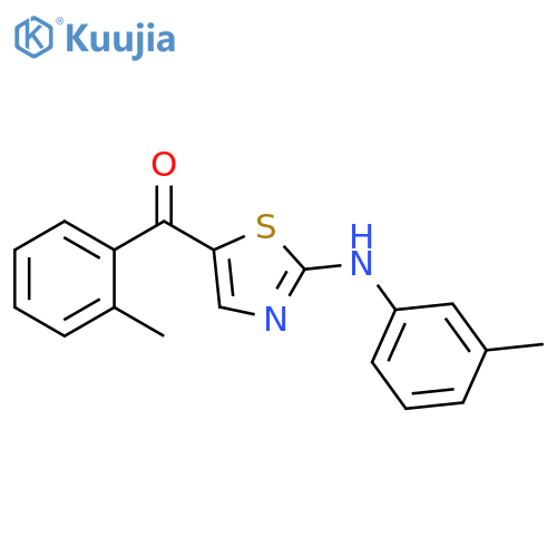 Methanone, (2-methylphenyl)[2-[(3-methylphenyl)amino]-5-thiazolyl]- structure