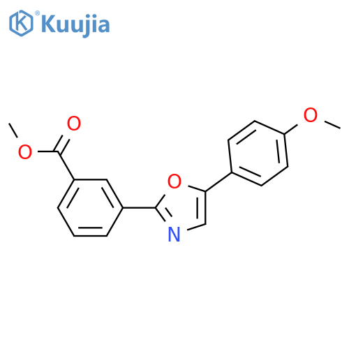 Benzoic acid, 3-[5-(4-methoxyphenyl)-2-oxazolyl]-, methyl ester structure