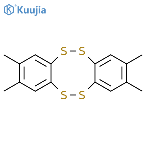 Dibenzo[c,g][1,2,5,6]tetrathiocin, 2,3,8,9-tetramethyl- structure