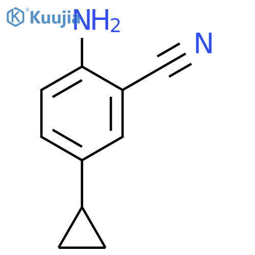 Benzonitrile,  2-amino-5-cyclopropyl- structure