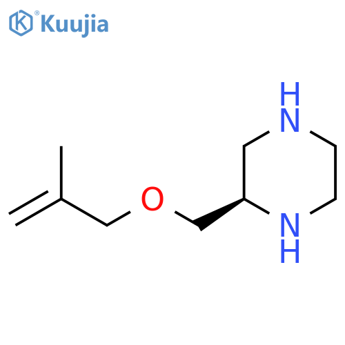Piperazine, 2-[[(2-methyl-2-propenyl)oxy]methyl]-, (2R)- structure