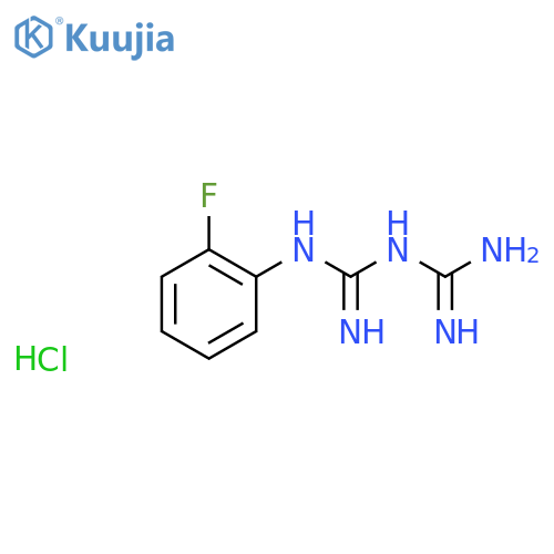 1-(2-Fluorophenyl)biguanide Hydrochloride structure