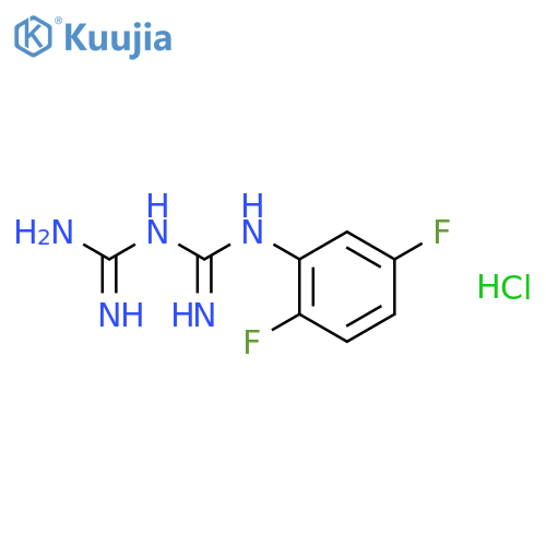1-(2,5-Difluorophenyl)biguanide hydrochloride structure