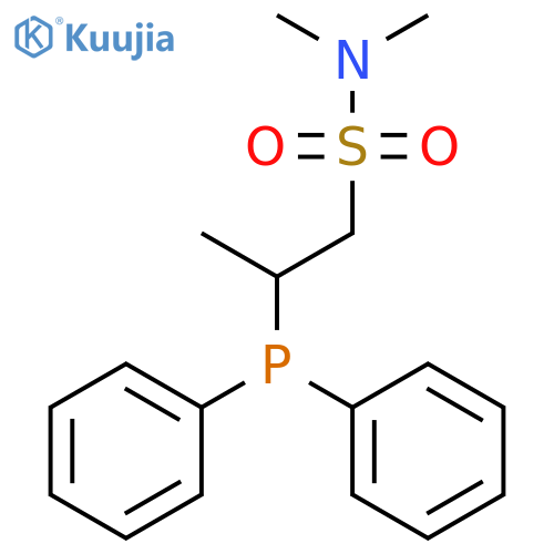 1-PROPANESULFONAMIDE, 2-(DIPHENYLPHOSPHINO)-N,N-DIMETHYL- structure