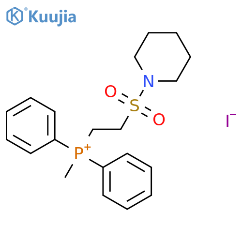 PHOSPHONIUM, METHYLDIPHENYL[2-(1-PIPERIDINYLSULFONYL)ETHYL]-, IODIDE structure