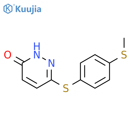 3(2H)-PYRIDAZINONE, 6-[[4-(METHYLTHIO)PHENYL]THIO]- structure